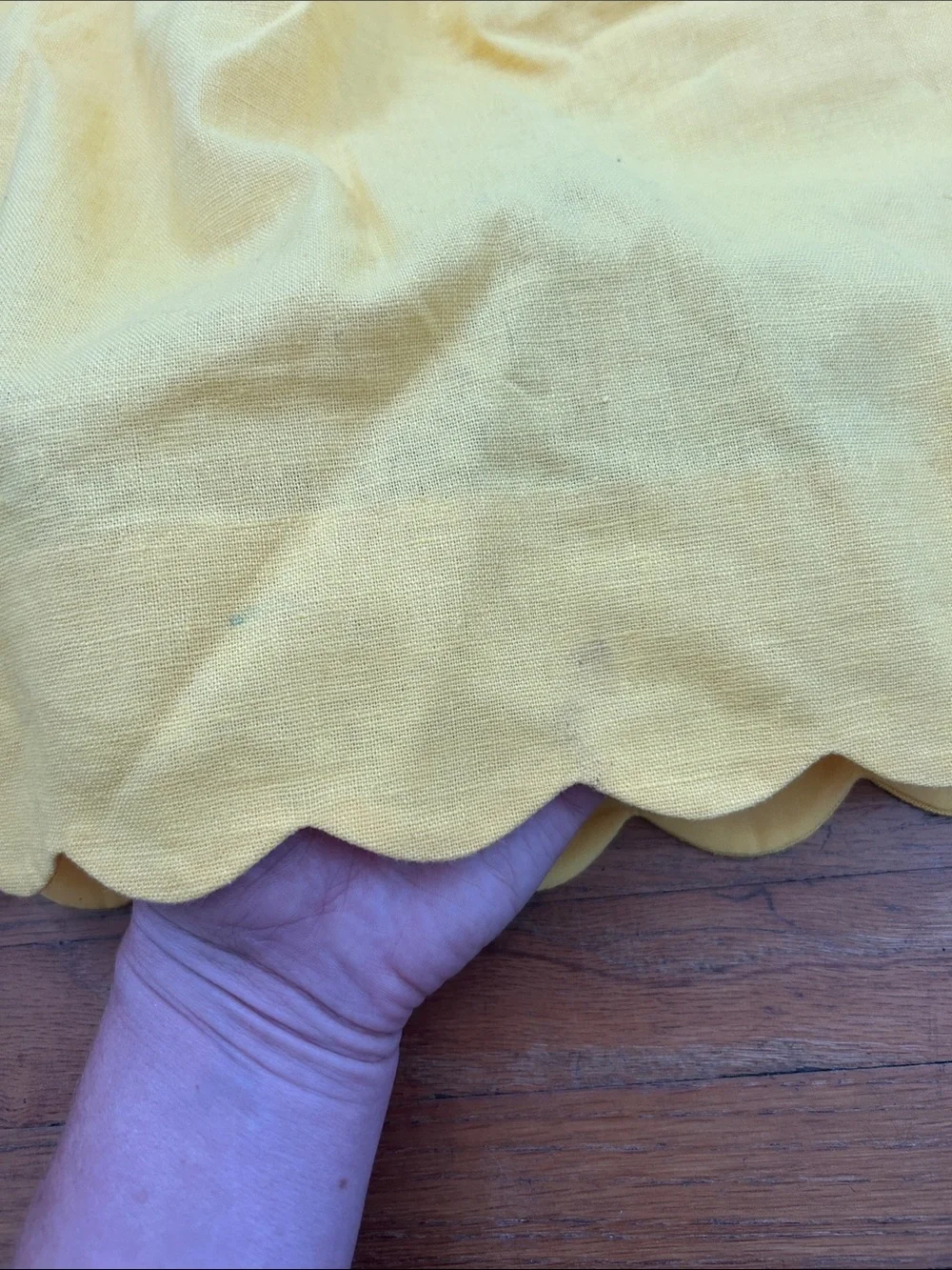 J.crew Yellow Scallop Hem Women's Skirt